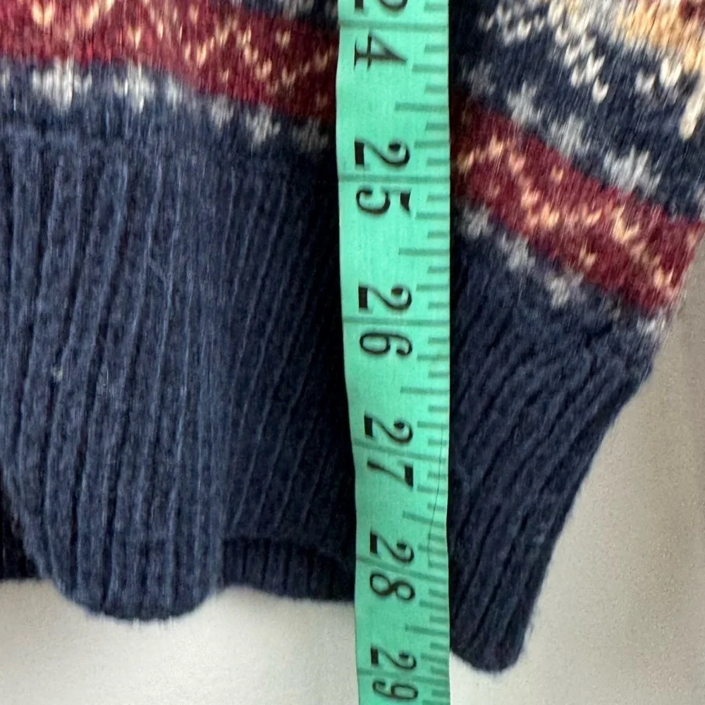 J.Crew Men Fair Isle Wool Fisherman‎ Sweater Size Small